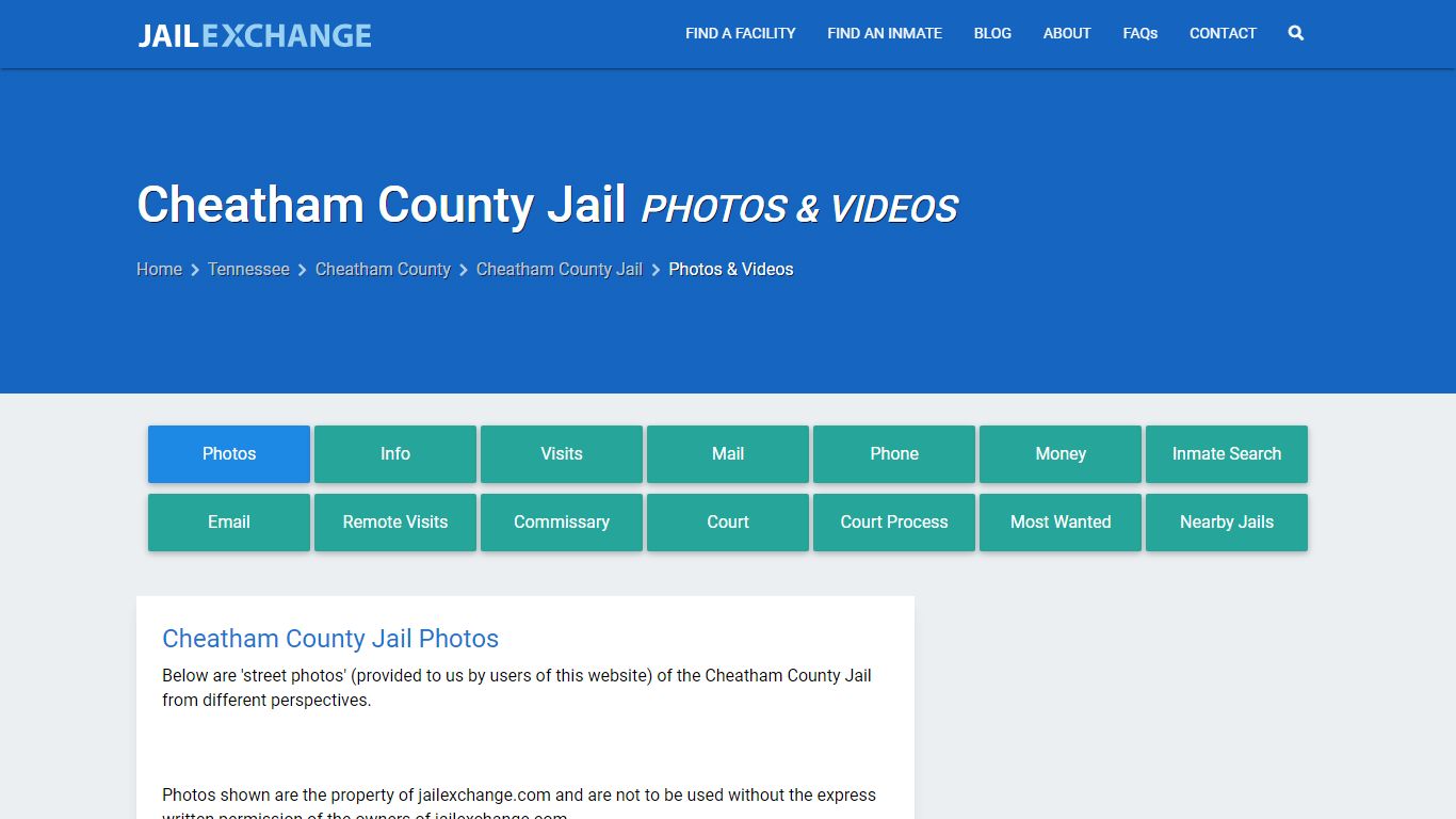 Photos & Videos - Cheatham County Jail, TN - Jail Exchange